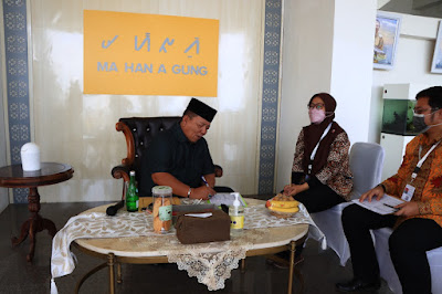 Pendataan Kepada Gubernur Arinal Tandai Dimulainya Pendataan Awal Regsosek Tahun 2022 di Lampung