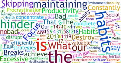 What Are The Bad Habits That Destroy Our Focus And Productivity