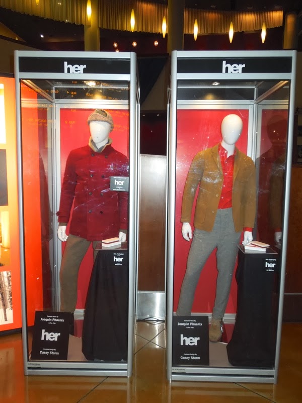 Joaquin Phoenix Theodore Her movie costume display