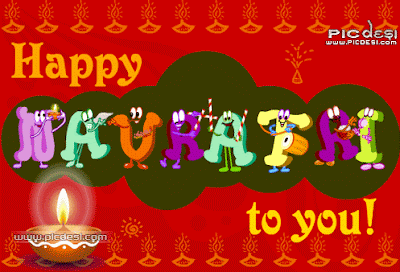 Animated gif image of happy Navratri