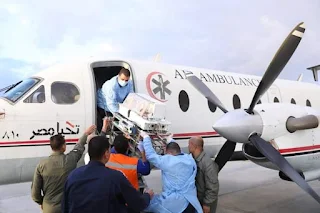 الصحة: الإسعاف الطائر ينقل 12 طفلاً فلسطيني إلى مستشفى العاصمة الإدارية الجديدة
