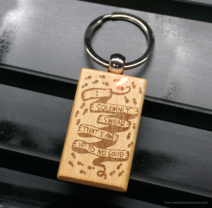 Harry Potter Marauder's Map Keychain