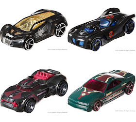 Marvel’s Avengers Age of Ultron Hot Wheels Cars Series - Nick Fury, Black Widow, Hawkeye & Vision