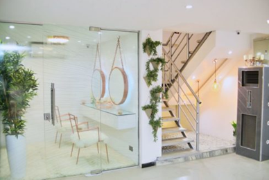 Very cozy view of the lash spa owned by Kika & chioma good hair