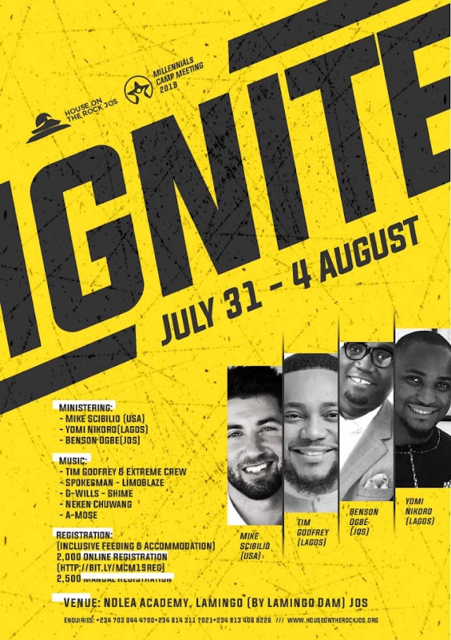 WAW!!! Hotr Jos Presents Millennials Camp Meeting 2019 tagged "IGNITE" 