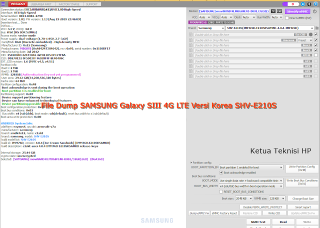 File Dump SAMSUNG Galaxy SIII 4G LTE Versi Korea SHV-E210S