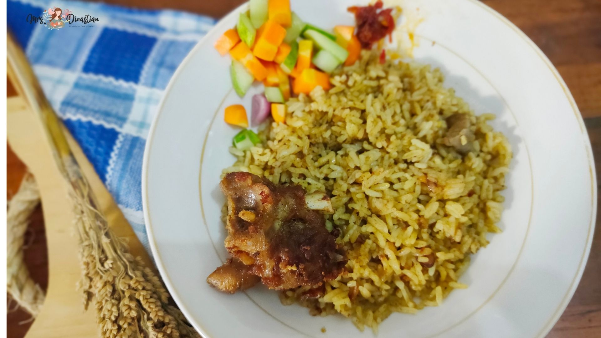 Cara membuat nasi kebuli kambing rice cooker