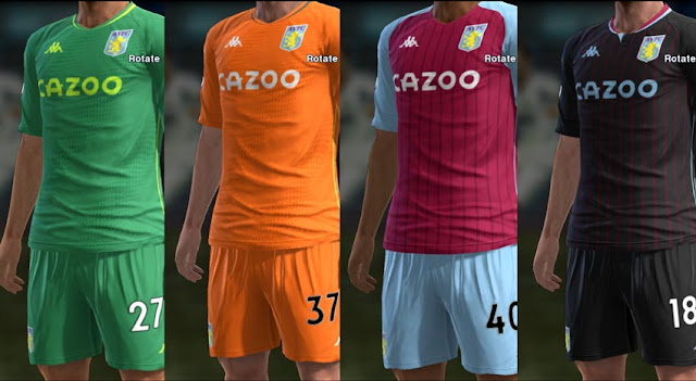 Pes 2013 Aston Villa 2020 2021 Kits Kazemario Evolution