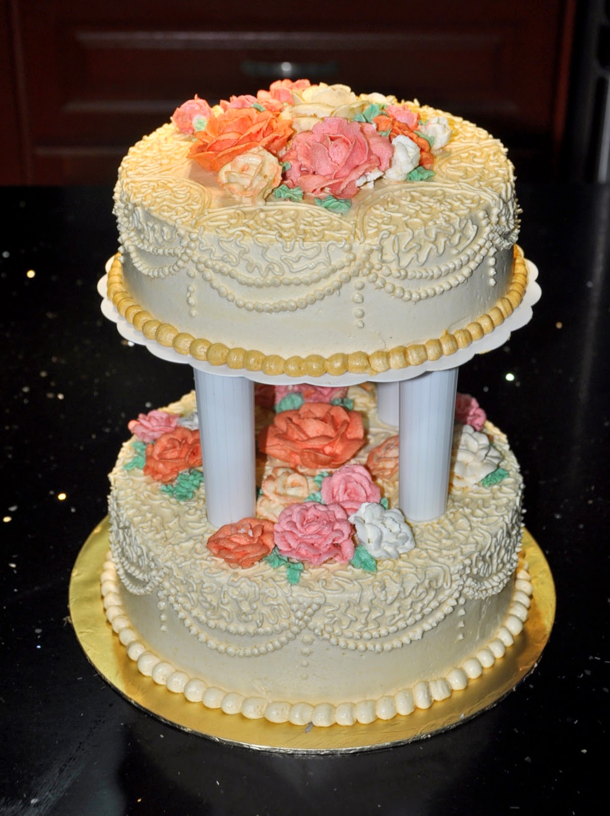 PRISHA s HOME BAKES Fondant or Buttercream Wedding  Cake 