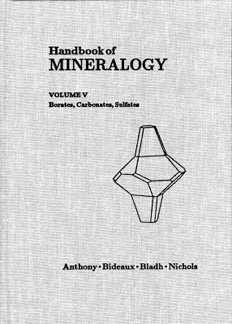 Handbook of Mineralogy - Vol. V: Borates, Carbonates, Sulfates