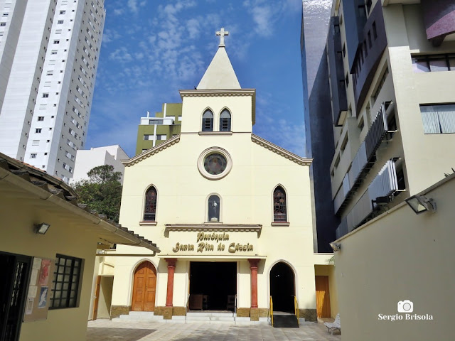 Vista da fachada da Paróquia Santa Rita de Cássia - Vila Mariana - São Paulo