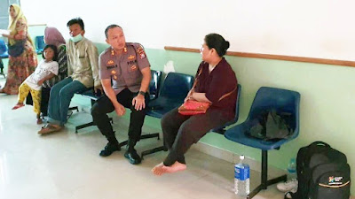Kapolres Serang AKBP Indra Gunawan, Jenguk Korban VA (21) di RS. Hermina