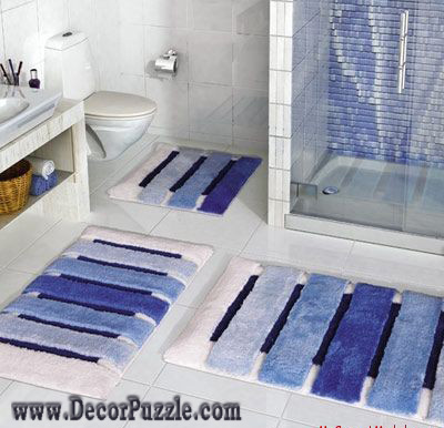 modern bathroom rug sets, bathmats 2015 blue bath rugs