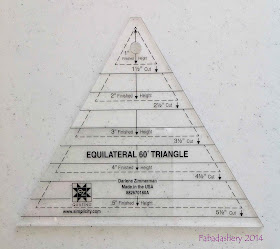 EZ Quilting 60 degree Triangle designed by Darlene Zimmerman
