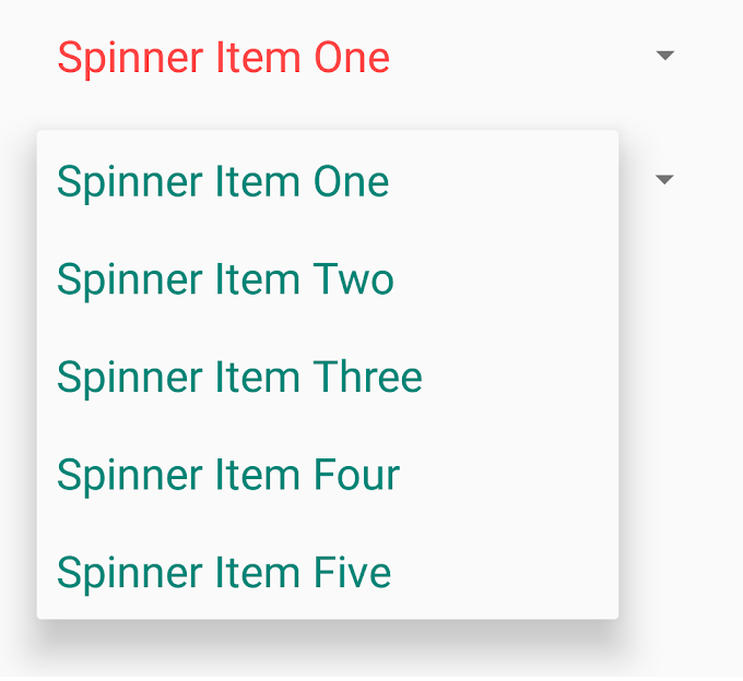 Change color of the Spinner Android - Androchunk