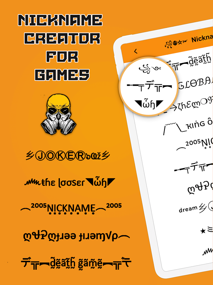 Nickname Creator : Fancy Tex‪t