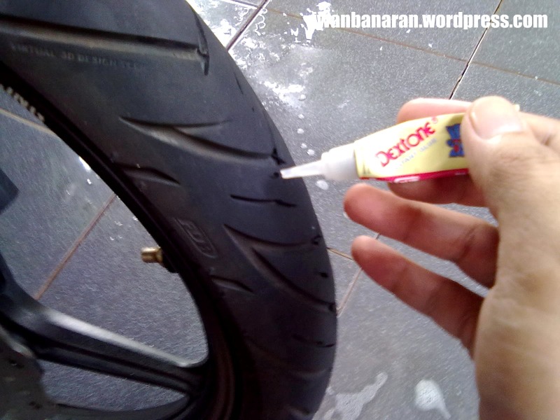 JITU ban BAN TUBELESS tambal TIPS TAMBAL lem tubeless  SENDIRI dengan