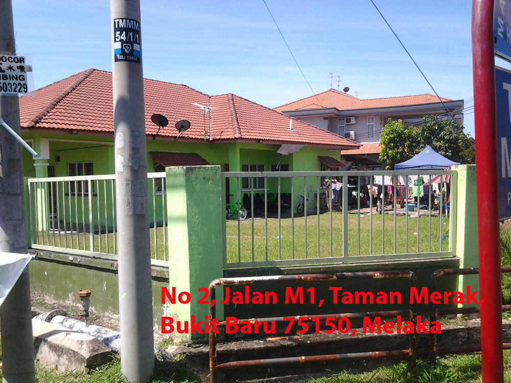 Rumah Lelong Melaka & Property Sale: No 2 Taman Merak 