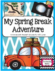 http://www.teacherspayteachers.com/Product/Spring-Break-Adventure-Homework-Packet-562080