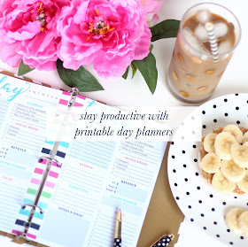 stay productive with printable day planners by Jessica Marie Design