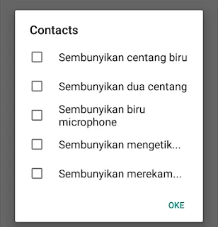 Privasi WhatsApp Aero