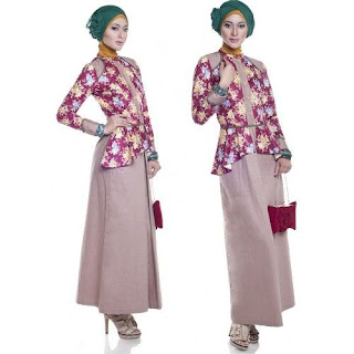 model baju batik kerja muslimah