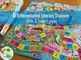 6 Differentiated Literacy Stations from One Board Game | Apples to Applique