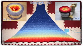 Bobbelicious stricken Poncho Lacemuster https://grits-strickerei.blogspot.com/