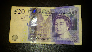 twenty pound note £20