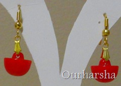 Red Fancy earrings (5)