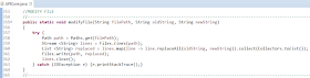 Java 8 Stream ile Dosya İçerisinde Anlık String Bulma ve Değiştirme İşlemi