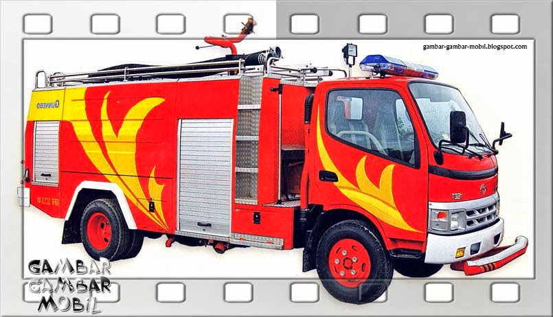 Gambar Animasi Mobil Pemadam Kebakaran - Rommy Car
