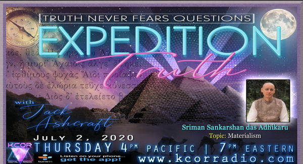 Sankarshan Das with Jack Ashcraft on the radio show "Expedition Truth