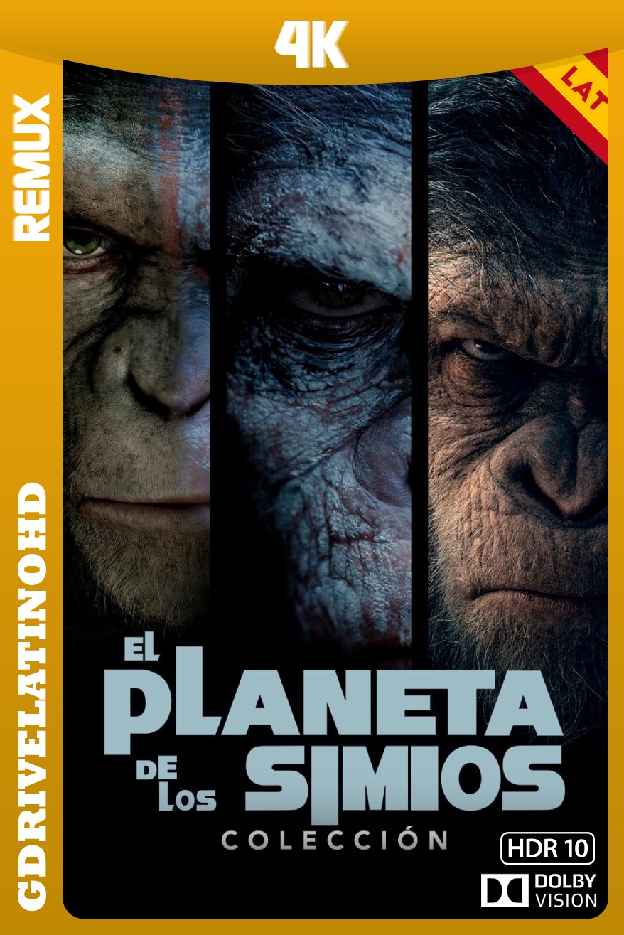 El Planeta De Los Simios – Colección (2011-2017) BDRemux 4K DV HDR10 Latino-Inglés