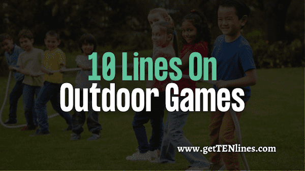 Essay on Outdoor Games  Outdoor Games Essay in English