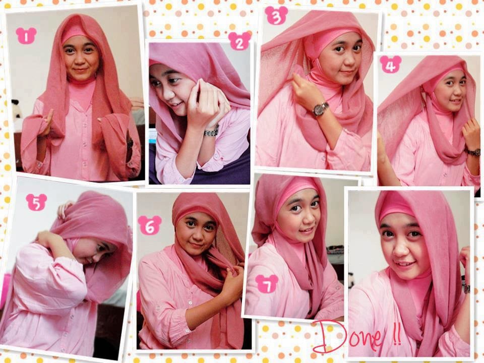 CINTA DALAM KARDUS 3 Gambar Tutorial Hijab  Terbaru Imut 