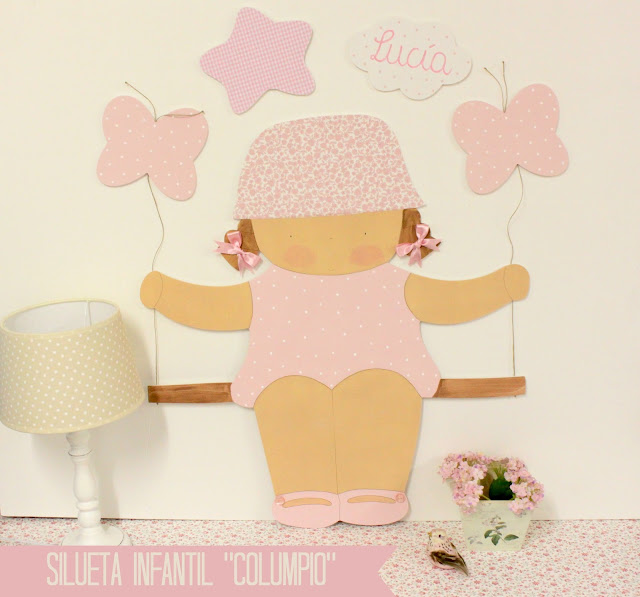 Siluetas infantiles personalizadas, artesanales para DECORACIÓN INFANTIL