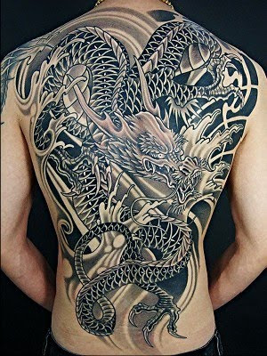 Gambar Tattoo Naga China - Chinese Dragon Tattoo