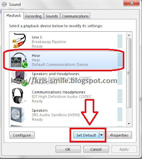 Set as default Hear