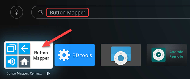 ابحث عن "Button Mapper" ، ثم حدده عند ظهوره.