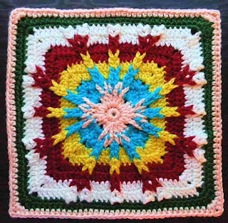 Free granny square crochet pattern - Tributary