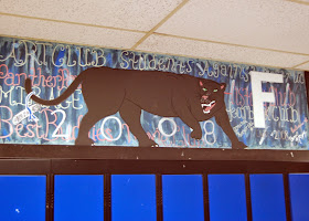 student murals above the lockers 4