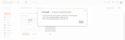 How To Show Mobile Version of Blogger Template