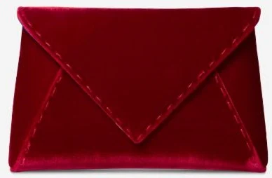 Tyler Ellis Lee Clutch in Red Velvet