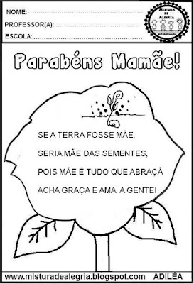 Poesia para educação infantil,dia das mães