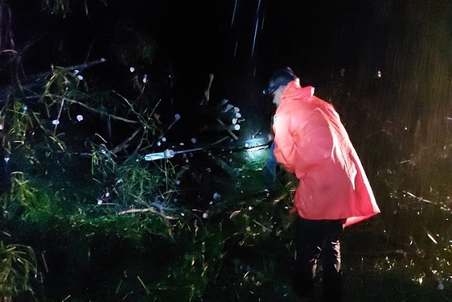 Chuvas e ventos fortes causam estragos em Santa Maria de Campos