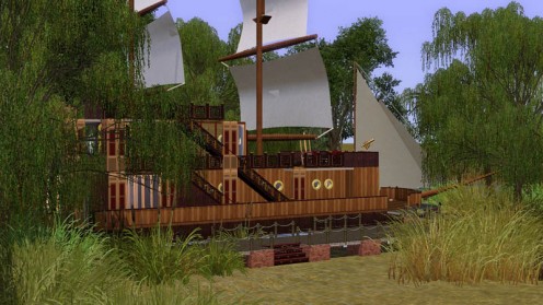 My Sims 3 Blog: Build Your Own Pirate Ship and More by Ashillion