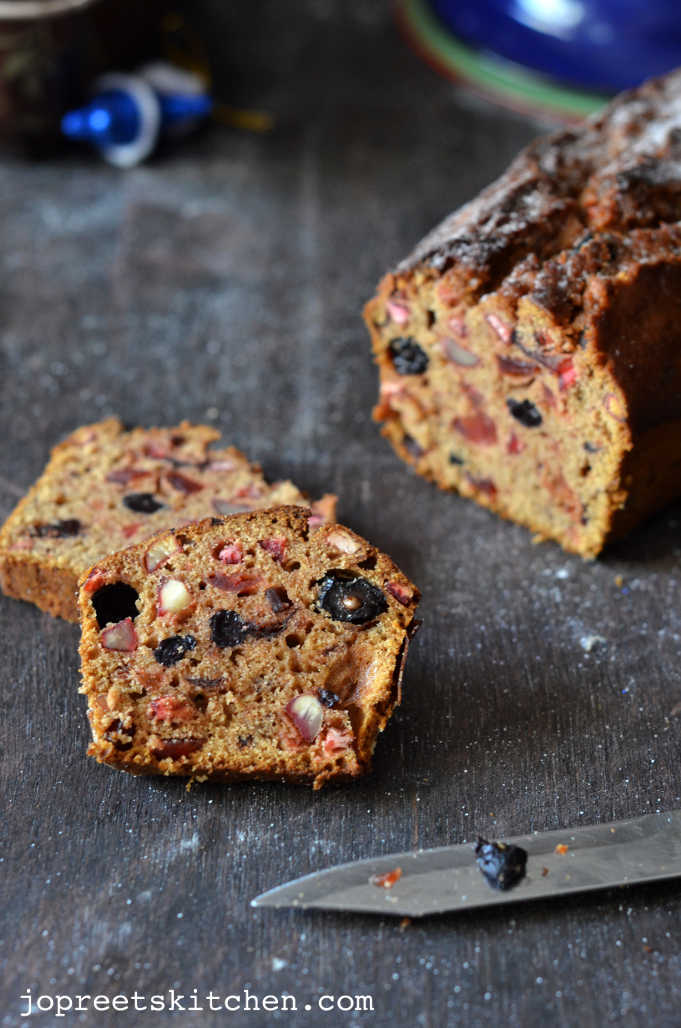 Christmas Fruit And Rum Cake Plum Cake Bacardi Rum Soaked Fruit Cake Jopreetskitchen
