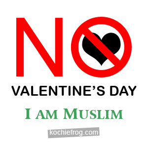 DP BENCI VALENTINE  No Valentine's Day I'm Muslim 