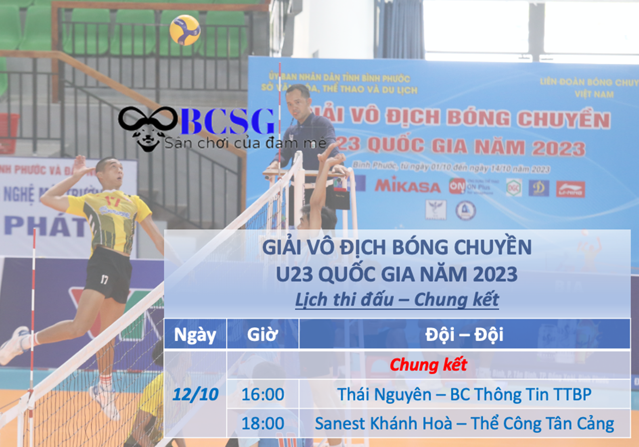 Lịch thi đấu chung kết giải vô địch U23 Việt Nam năm 2023